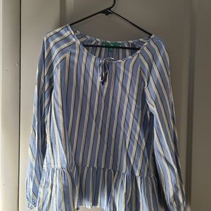 Blue stripped blouse